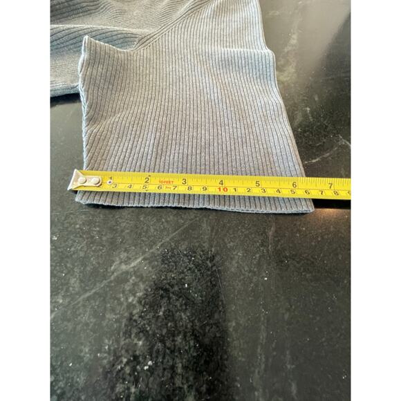 Coldwater Creek gray mock neck silk blend short sleeve sweater top 2X 20w - Picture 6 of 7